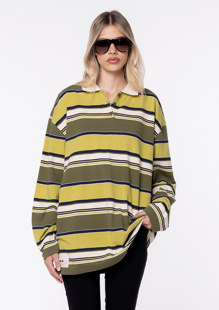 Elle Oversized LS Polo