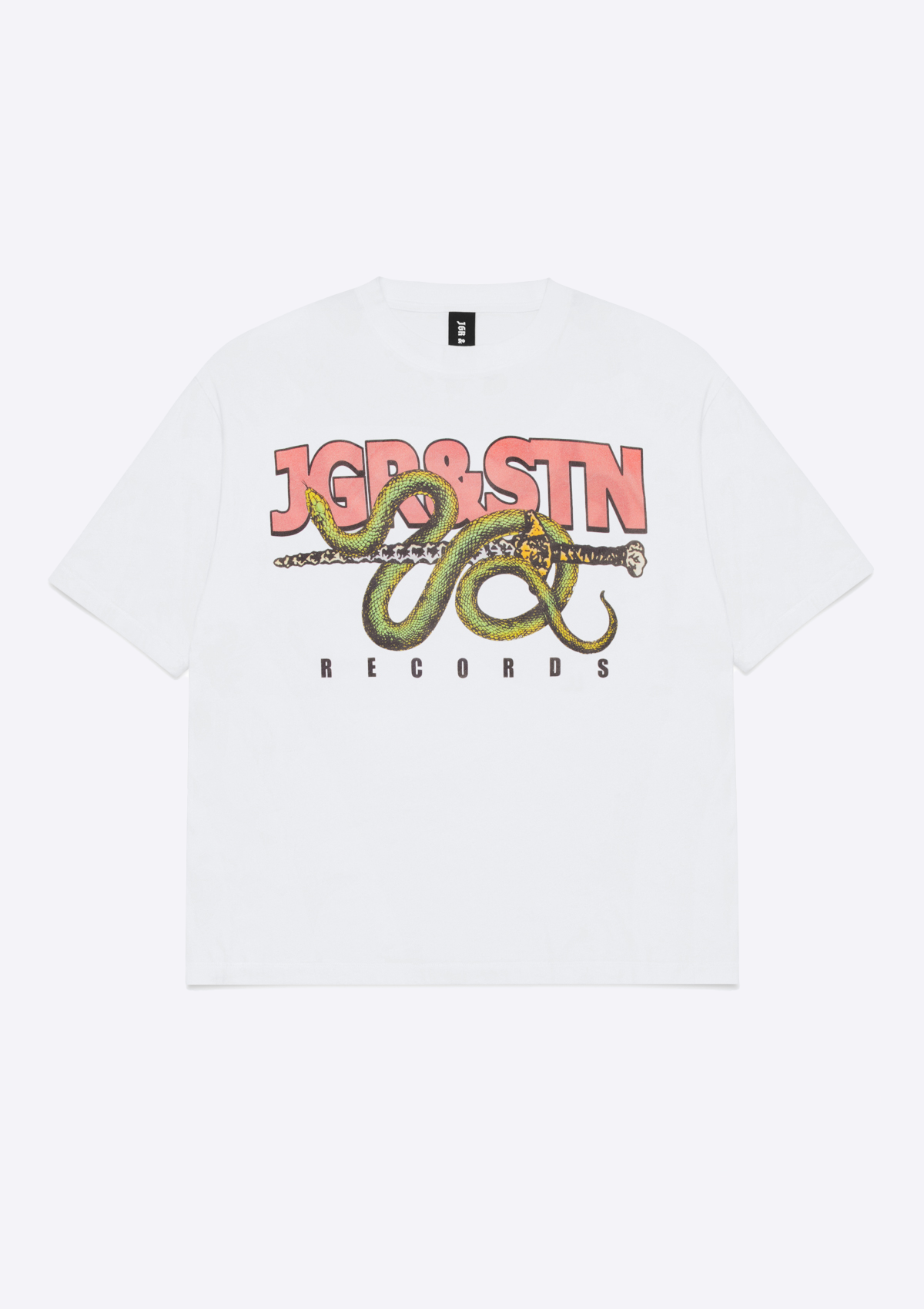 Records Oversized Tee - White