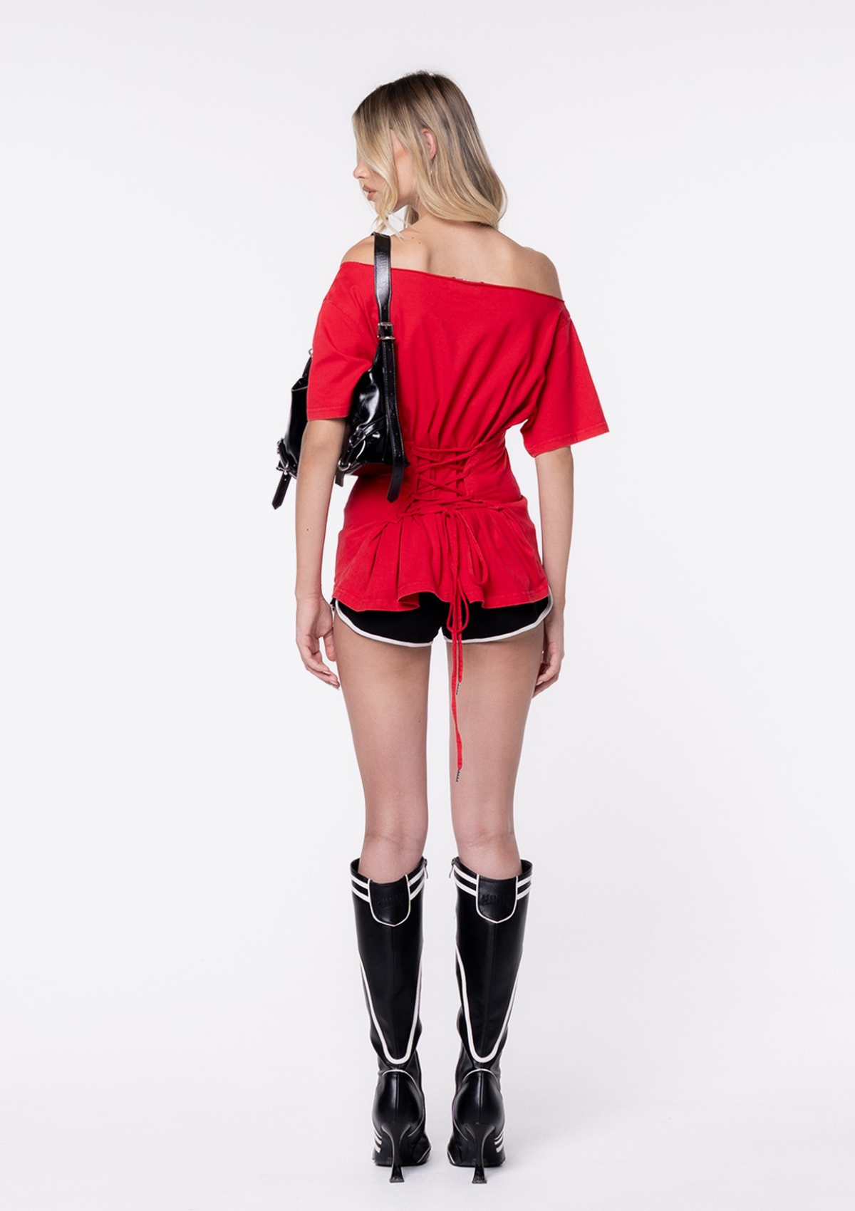 Cinched Off Shoulder Tee