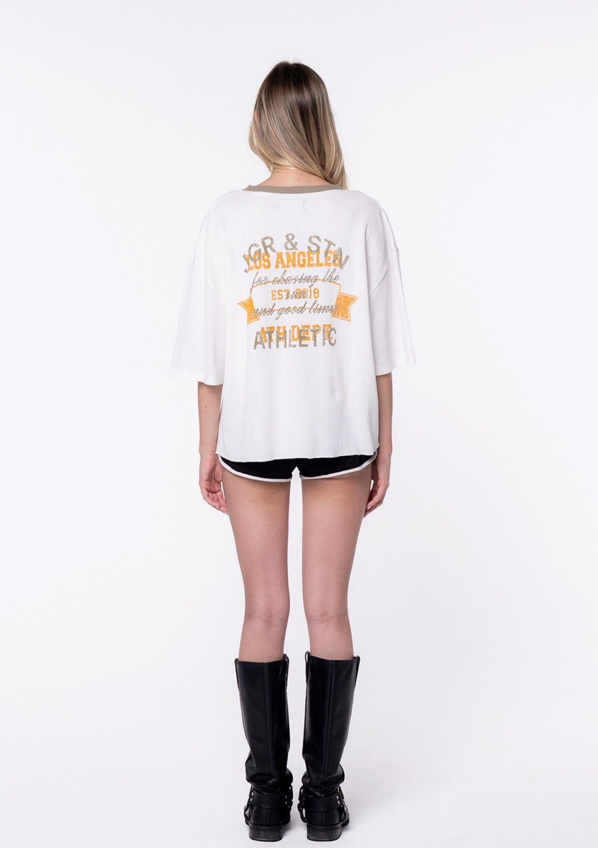 Waffle Boxy Tee
